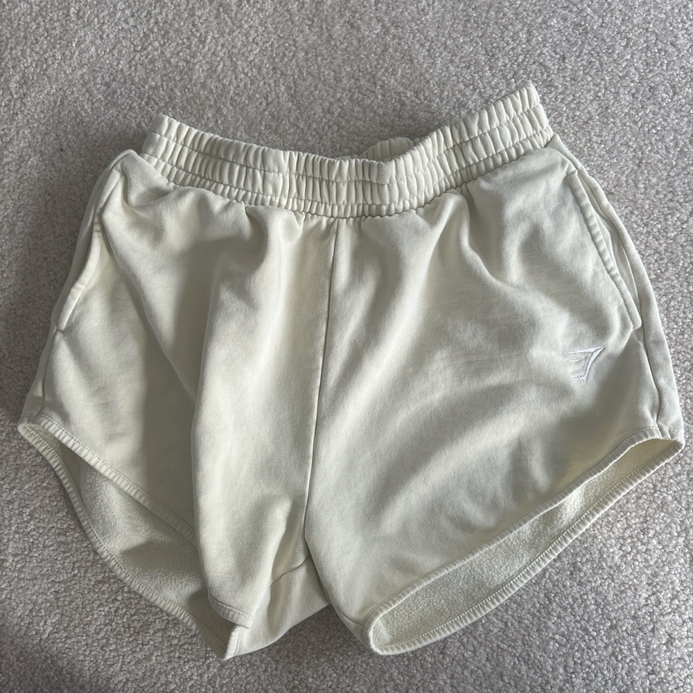 Women's light yellow Athletic Shorts